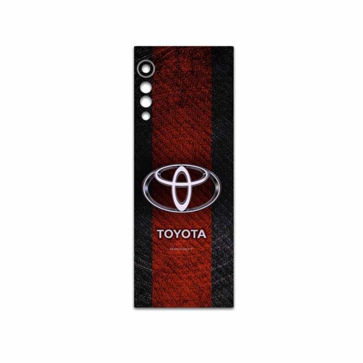 برچسب پوششی ماهوت مدل TOYOTA-Logo مناسب برای گوشی موبایل ال جی Velvet 5G MAHOOT TOYOTA-Logo Cover Sticker for LG Velvet 5G